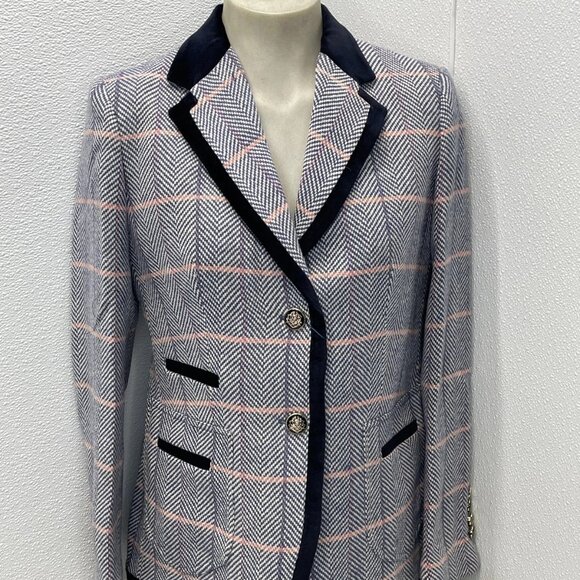 Barilouche Women’s Blazer Seville Wool Slim Fit Size 40/US 4 Multicolor - Picture 1 of 7